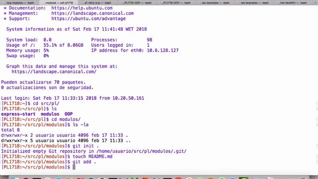uso de sub modulos en git: practica "modulos en npm" смотреть онлайн