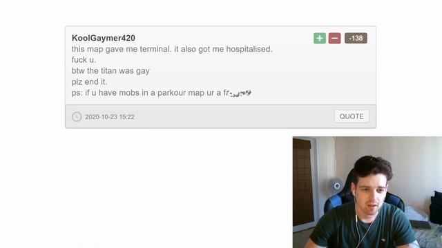 I react to MY Minecraft map HATE comments смотреть онлайн