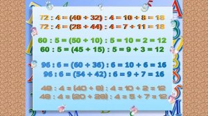 Математика,3 класс "Деление двузначных чисел на однозначное способом разложения на удобные слагаемы