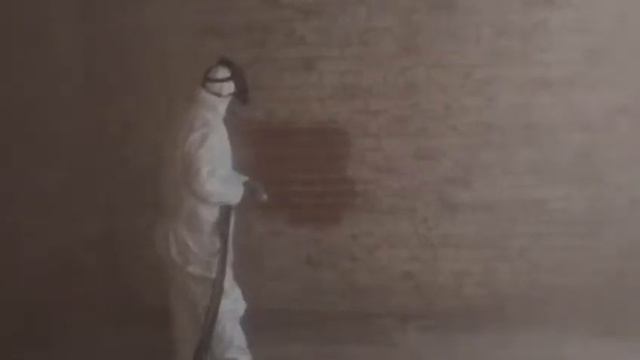 Очистка кирпича методом мягкий бластинг