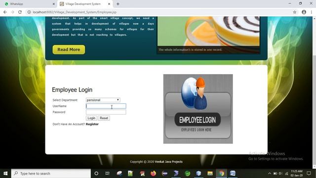 Village Development System || JAVA PROJECT || Web Application ||NON-IEEE Project