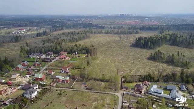 Покровский храм д.Рузино и окрестности с высоты птичьего полета 2.05.2017