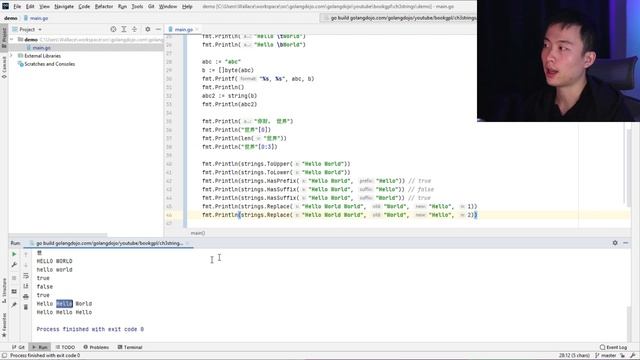 Golang String, Golang StringBuilder, Strings Library