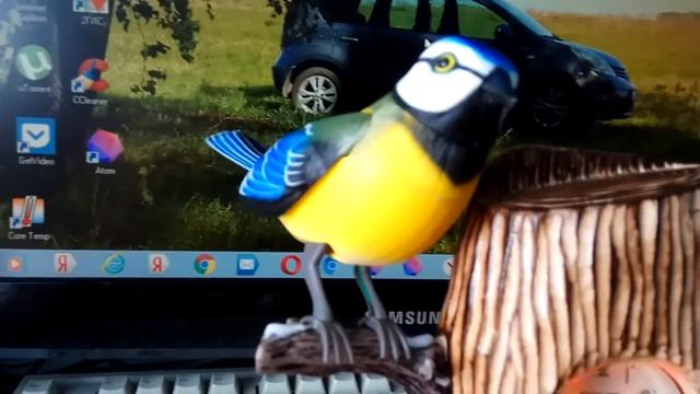 Резные часы с поющим соловьем. смотреть онлайн