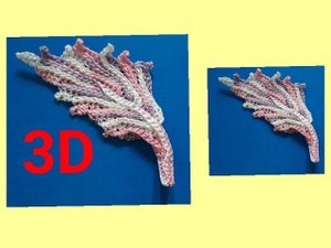 Листик крючком .РЕЛЬЕФНЫЙ 3D ЛИСТИК КРЮЧКОМ В ЗЕРКАЛЬНОМ Отражении.ИРЛАНДСКОЕ КРУЖЕВО.Мотив крючком.