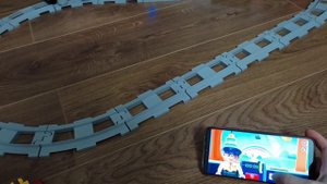 Железная дорога и поезд Lego Duplo 10874 + мост 10872 + ж/д переезд 10882 и деталь с AliExpress