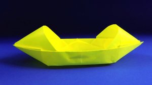 How to make a paper boat that floats. Origami boat - canoe
