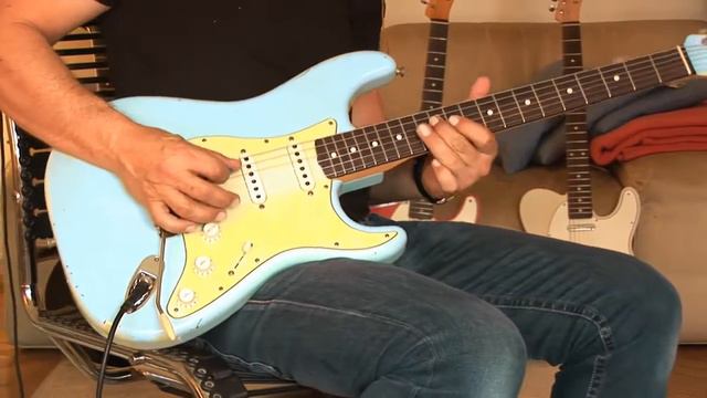 2012 Fender Custom Shop 1960 Stratocaster, relic, daphne blue / matching headstock! Part2 смотреть онлайн