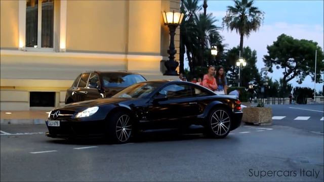 Mercedes SL65 AMG Black Series in Monaco смотреть онлайн