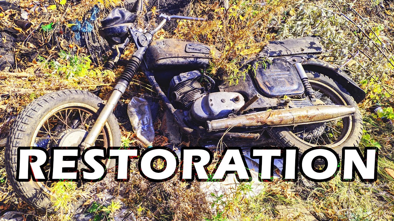 Полное ВОССТАНОВЛЕНИЕ "Rusty Jawa" найденного на свалке в Hot Bike.