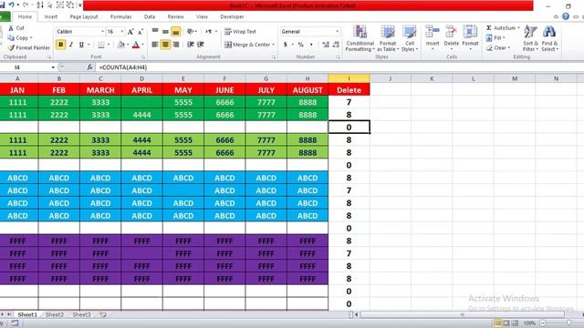 How to Delete Blank Rows in Excel | Use CountA Formula in Excel | Excel Complete Course | Class-24