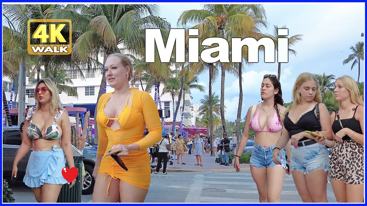 Прогулка По Оушен Драйв - Сердце Майами-Бич Флорида США 
WALK Ocean Drive MIAMI BEACH Florida USA 4k