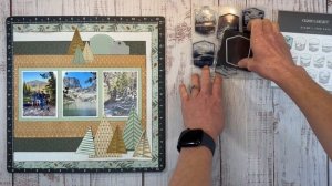 Get More from Your Scrapbooking Papers / Christmas Paper For a Hiking Layout