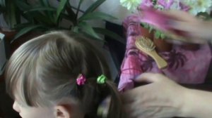 Прическа для девочки Корзинка