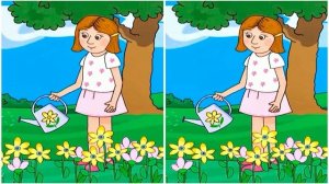 Отыщите между изображениями 3 отличия.