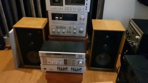 (đã bán) test bộ ampli và tuner trio ka-3006 + loa pioneer cs-610d
