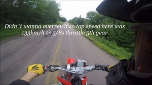 2016 HONDA CRF450R TOP SPEED RUN !
