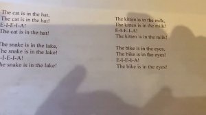 Английский/2 класс/ Учим песенку : The cat is in the hat …/10.09.20