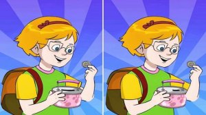 Найдите 3 отличия на картинках с Девочкой.