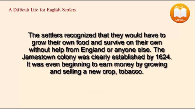 Learn English Through Story ⭐ A Difficult Life For English Settlers