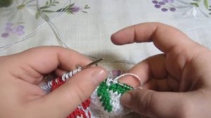 Прихватка спицами "Роза". Часть2 #прихваткаспицами #прихваткаспицамивидео