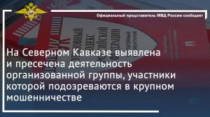 На Северном Кавказе пресечена деятельность группы, подозреваемой в крупном мошенничестве