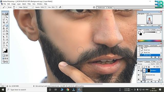 Skin Smoothning in Photoshop 7.0 - Photoshop 7.0 Photo Editing смотреть онлайн