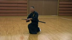 Ката Укенагаши. Секигути Сэнсей.  Ukenagashi. Sekiguchi Sensei - 21 Soke MJER iaijutsu