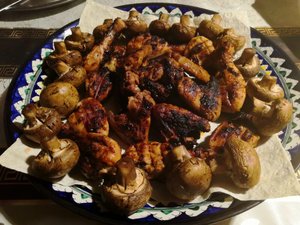 Мясное ассорти шашлык домашний.