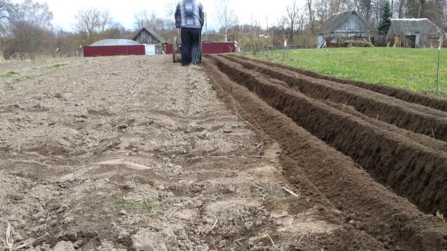 Канавки для внесения навоза / ЛопЛош / Мотокультиватор смотреть онлайн