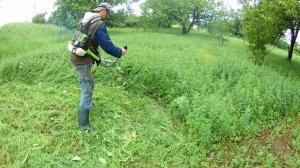 ОБЗОР И ИСПЫТАНИЕ НОВОГО НОЖА НА ТРИМЕР (Мотокосу).