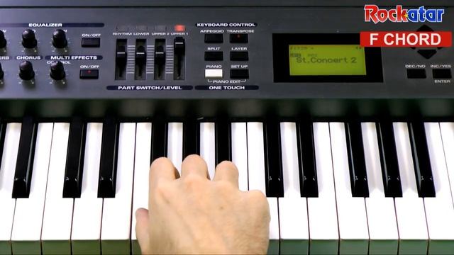 F chord on Keyboard смотреть онлайн
