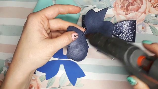 #бантики из фоамирана.#бантики канзаши. #diy #фоамирана