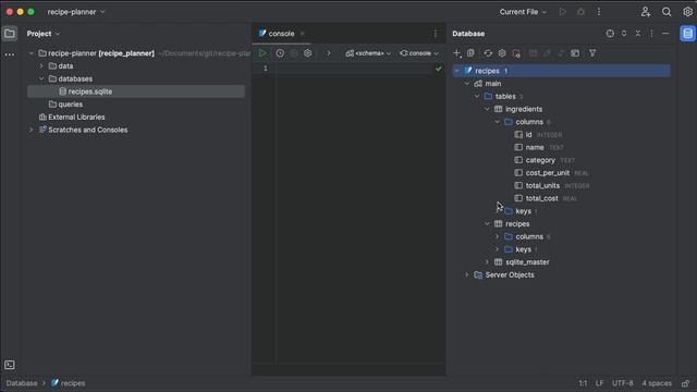 Working With SQLite Databases In PyCharm