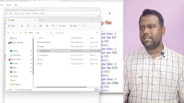 CBSE Python Tutorial: Reading and Writing Binary and CSV Files (Class XII) in Odia #python