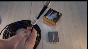 Подключение кабеля  GS-PRO 12G SDI BNC-BNC к конвертеру Blackmagic Mini Converter - SDI Distributio