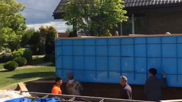 Бассейн из полипропилена 6 на 2.5 глубина 1.50 смотреть онлайн