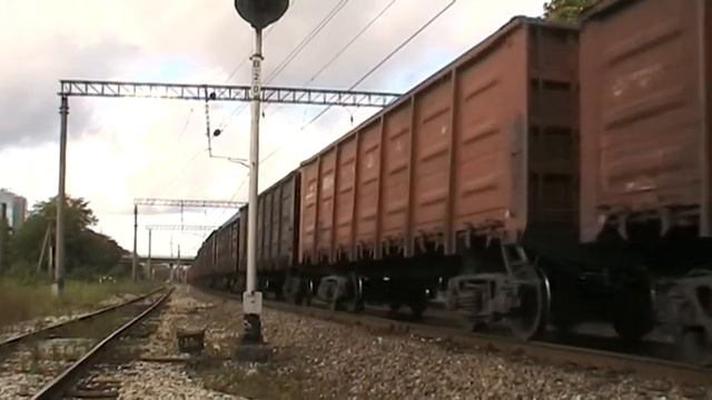 Тепловоз Ц36-7и-1557 на перегоне Таллин-Юлемисте / C36-7i-1557 between Tallinn and Ülemiste station смотреть онлайн