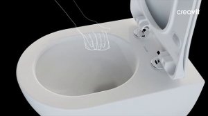 Безободковый унитаз Creavit FE322-11CB00E-0000