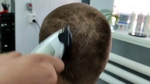 простая мужская стрижка машинкой дома (3,6мм)