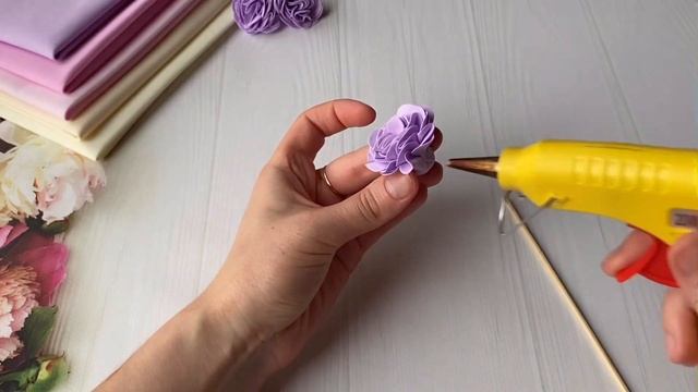 Цветы из фоамирана Зефирки Повязка Фоамиран для начинающих DIY Eva Foam Flowers / Flores de foamy