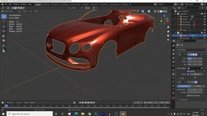 Bentley Continental GT 2015 | Blender 3D Modelling