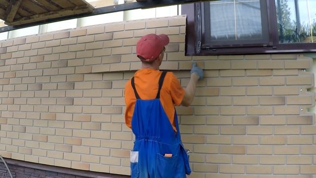Отделка Дома Панелями под Кирпич Docke. Отделка Дома из Газобетона панелями своими руками.