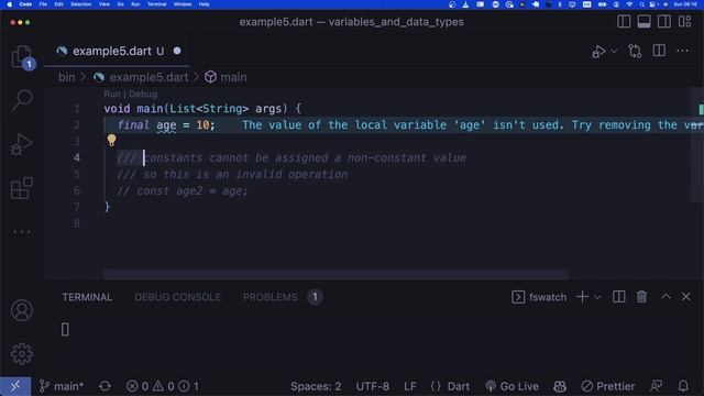 Dart's Variables and Data Types - Learn About Final, Const, Late and Data Types in Dart
