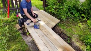 Деревянные мостки на даче. день второй.