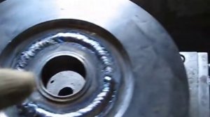 ч 19 токарный своими руками  проточка планшайбы посадка патрона