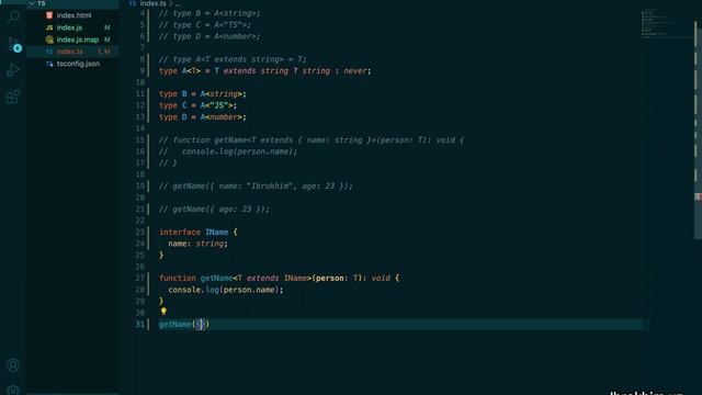 14-dars | Generics #3 (extends, ternar) | TypeScript darslari | o'zbek tilida to'liq qo'llanma