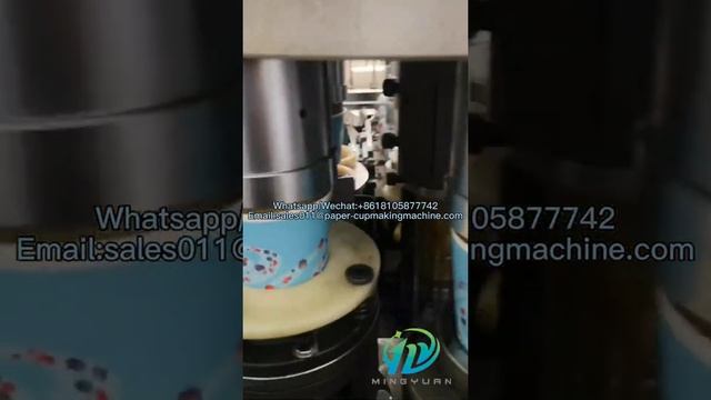 Our Paper cup machine Intelligent Model running in Poland for double PE coated Material смотреть онлайн