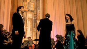 "ОПЕРНЫЕ СКАЗКИ" В АКАД. им. СТРОГАНОВА 25.12.14 - ДУЭТ ЛЕВКО И ГАННЫ ИЗ ОПЕРЫ "МАЙСКАЯ НОЧЬ". НАЛИ