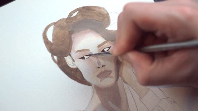 #DITdrawing 3 | Портрет девушки акрилом | Acrylic portrait смотреть онлайн